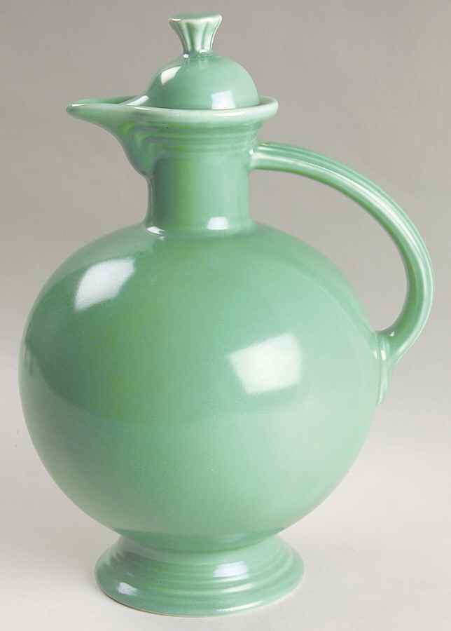 Fiesta Light Green (Older) Carafe & Lid by Homer Laughlin -1