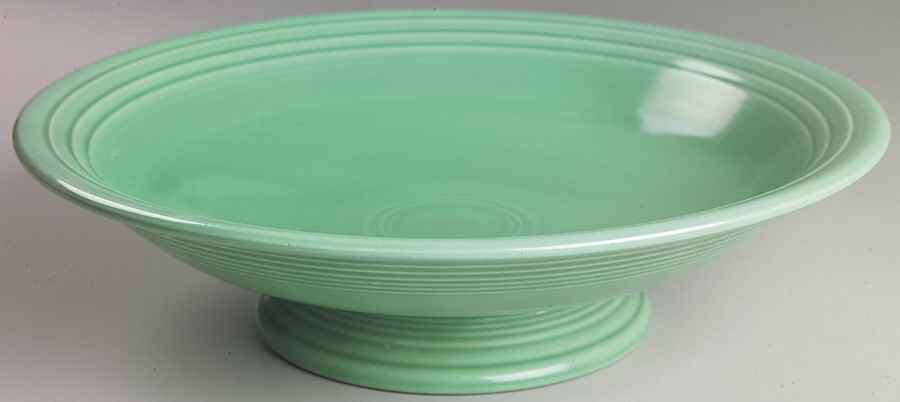 Fiesta Light Green (Older) Round Compote (Height X Width) by Homer Laughlin -1