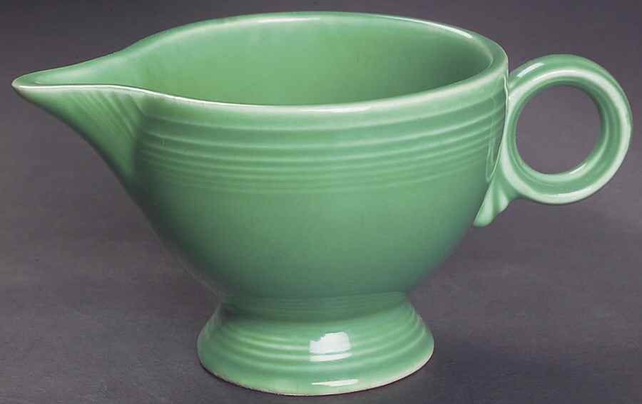 Fiesta Light Green (Older) Ring Handle Creamer by Homer Laughlin -1