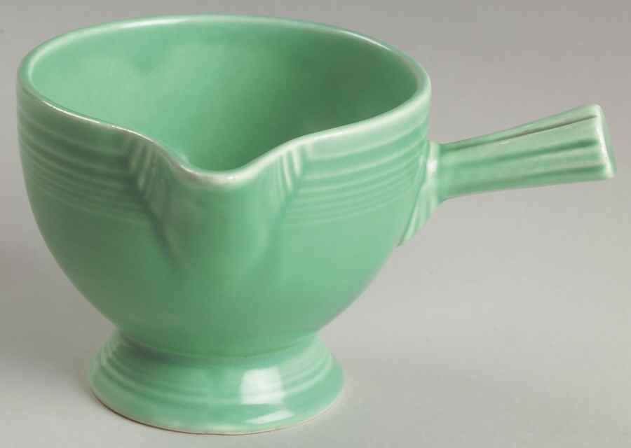 Fiesta Light Green (Older) Stick Handle Creamer by Homer Laughlin -1