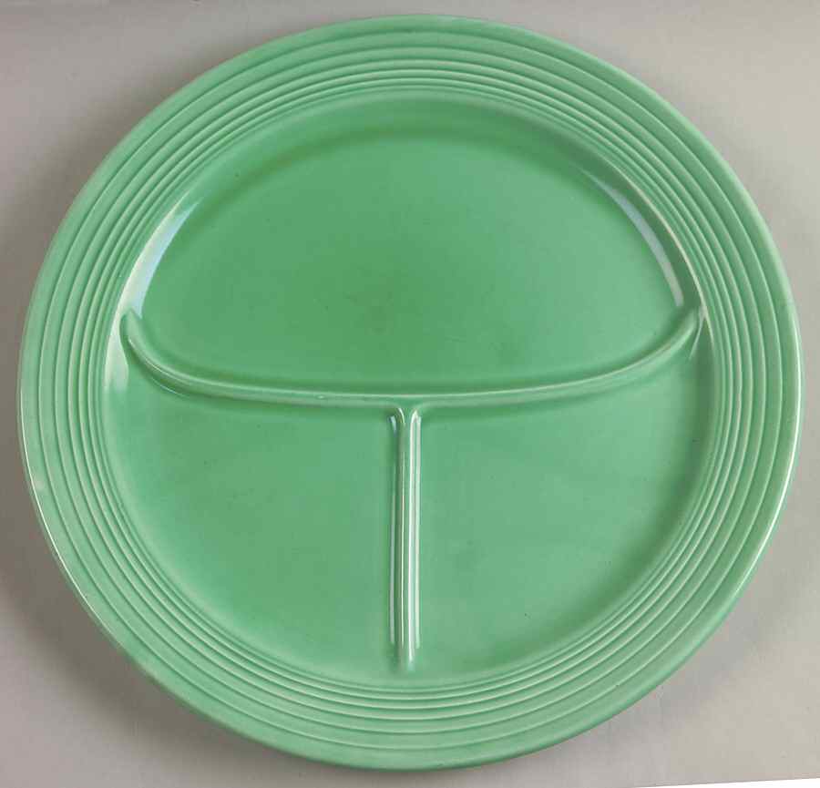 Fiesta Light Green (Older) Large Grill Plate by Homer Laughlin -1