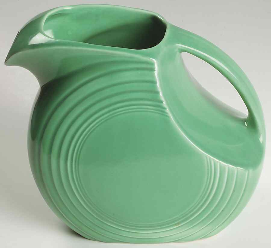 Fiesta Light Green (Older) 2 Quart Disk Water Pitcher by Homer Laughlin -1