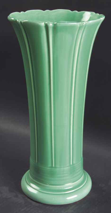 Fiesta Light Green (Older) 12" Vase by Homer Laughlin -1