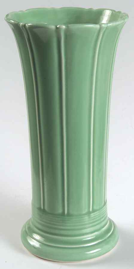 Fiesta Light Green (Older) 8" Vase by Homer Laughlin -1