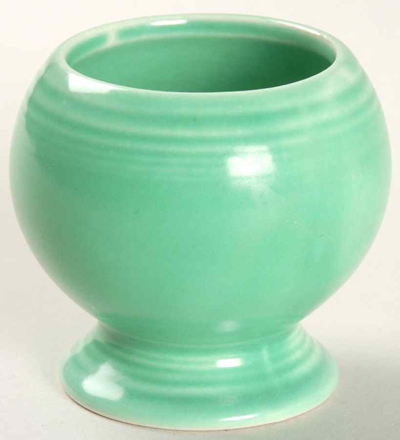 Fiesta Light Green (Older) Mustard Jar No Lid by Homer Laughlin -1