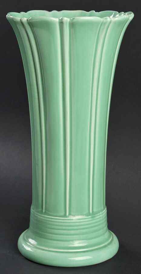 Fiesta Light Green (Older) 10" Vase by Homer Laughlin -1