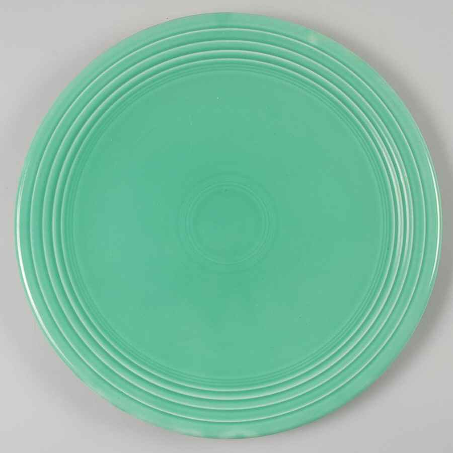 Fiesta Light Green (Older) 12" Chop Plate (Round Platter) by Homer Laughlin -1