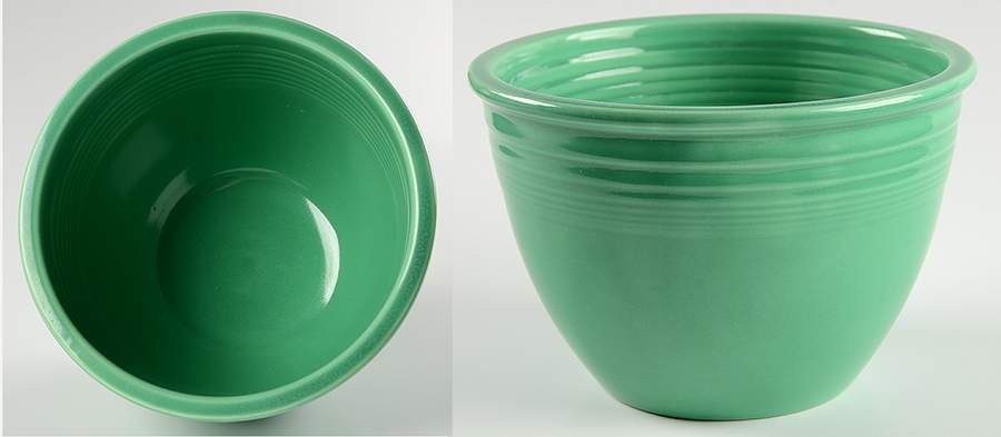 Fiesta Light Green (Older) 6" Nested Mixing Bowl w/No Center Interior Rings by Homer Laughlin -1