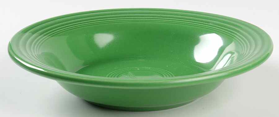 Fiesta Medium Green (Older) Rim Soup Bowl by Homer Laughlin -1