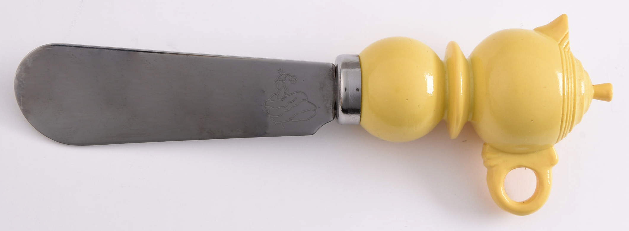 Fiesta Yellow (Intro 1987) Individual Spreader by Homer Laughlin -1