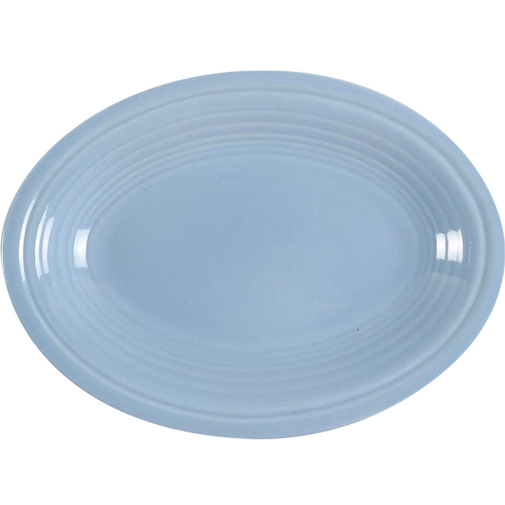 Fiesta Periwinkle Blue (Intro 1989) 9" Oval Serving Platter by Homer Laughlin -1