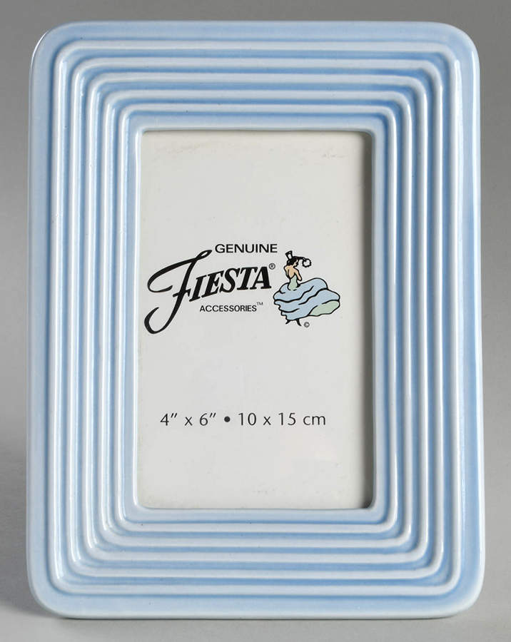 Fiesta Periwinkle Blue (Intro 1989) Frame-Holds 4" X 6" by Homer Laughlin -1