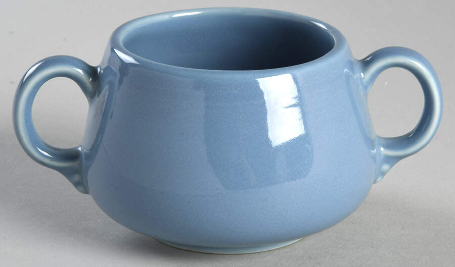 Fiesta Periwinkle Blue (Intro 1989) Sugar Bowl No Lid by Homer Laughlin -1