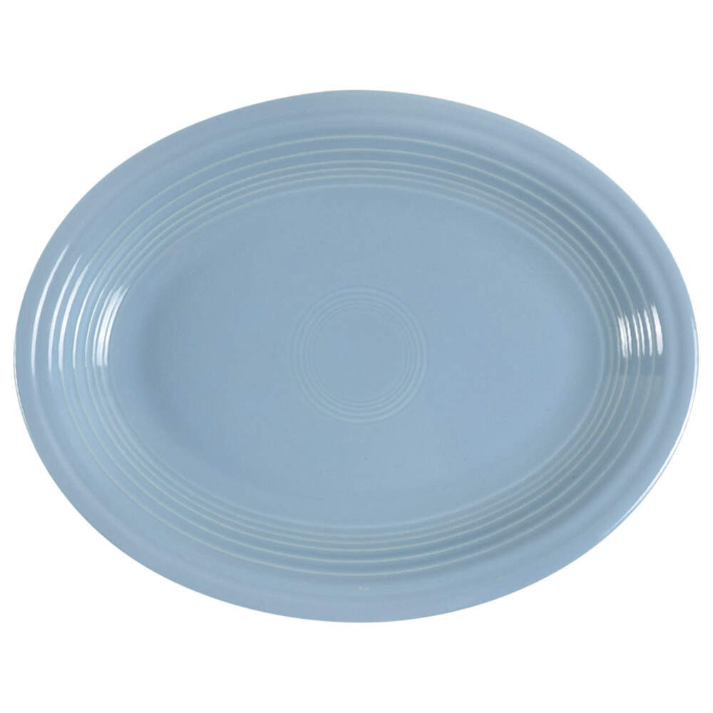 Fiesta Periwinkle Blue (Intro 1989) 13" Oval Serving Platter by Homer Laughlin -1