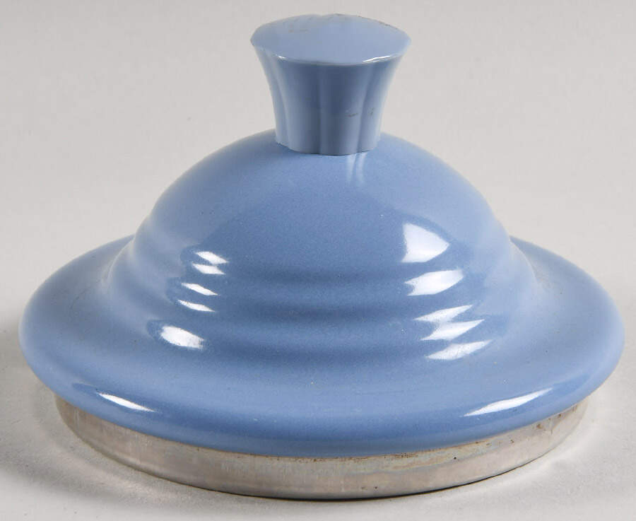 Fiesta Periwinkle Blue (Intro 1989) Lid for Metal Kettle by Homer Laughlin -1