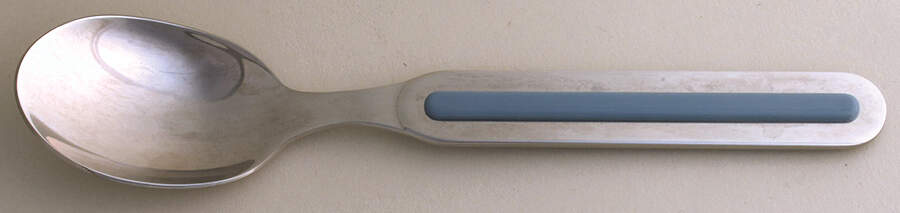 Fiesta Periwinkle Blue (Intro 1989) Oval Place Soup Spoon by Homer Laughlin -1