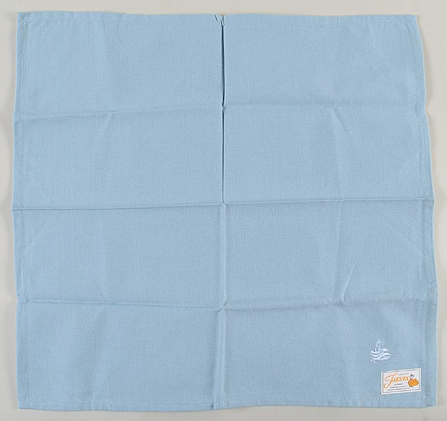 Fiesta Periwinkle Blue (Intro 1989) Cloth Napkin by Homer Laughlin -1