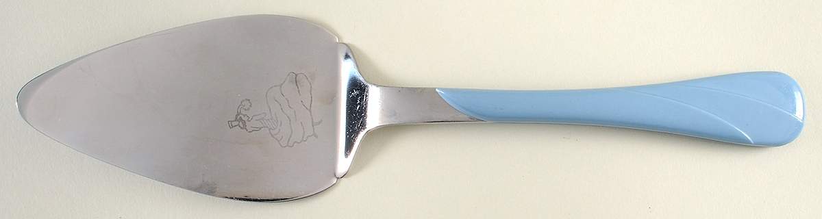 Fiesta Periwinkle Blue (Intro 1989) Pie Server with Stainless Blade by Homer Laughlin -1