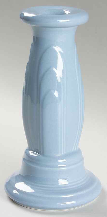 Fiesta Periwinkle Blue (Intro 1989) 6" Candlestick by Homer Laughlin -1