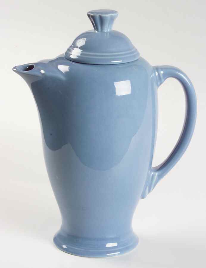 Fiesta Periwinkle Blue (Intro 1989) Coffee Pot & Lid by Homer Laughlin -1