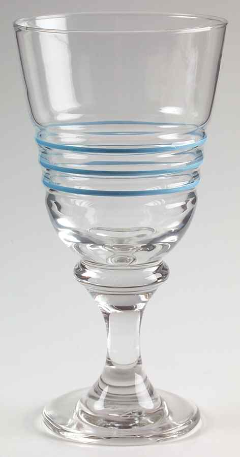 Fiesta Periwinkle Blue (Intro 1989) 12 Oz Glassware Goblet by Homer Laughlin -1