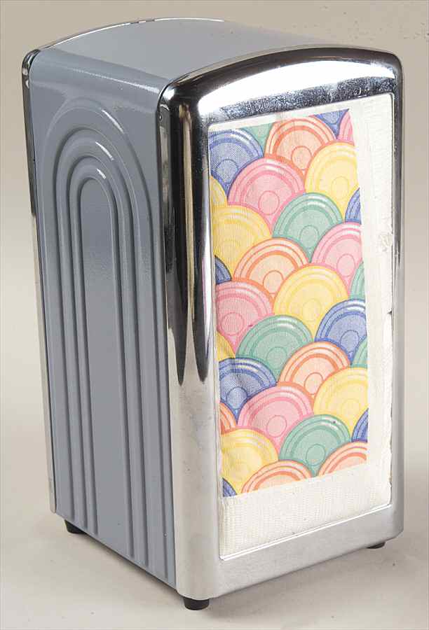 Fiesta Periwinkle Blue (Intro 1989) Napkin Dispenser w/Napkins by Homer Laughlin -1
