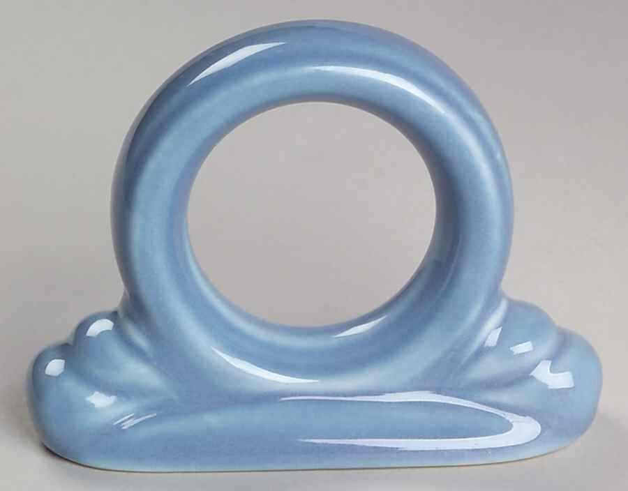 Fiesta Periwinkle Blue (Intro 1989) Napkin Ring by Homer Laughlin -1