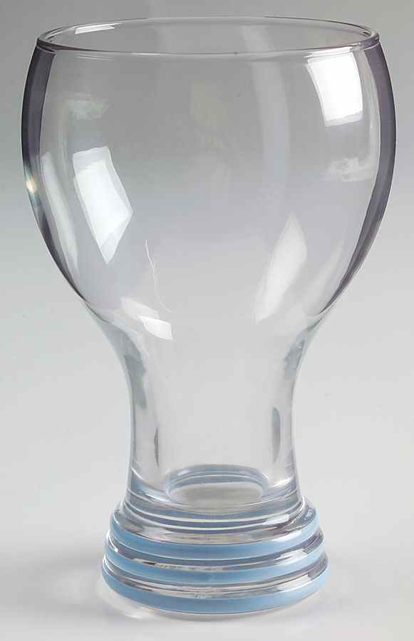 Fiesta Periwinkle Blue (Intro 1989) 16 Oz Glassware Goblet by Homer Laughlin -1