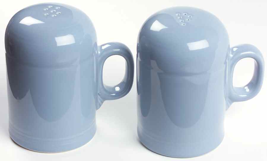 Fiesta Periwinkle Blue (Intro 1989) Stove Top Salt & Pepper Set by Homer Laughlin -1