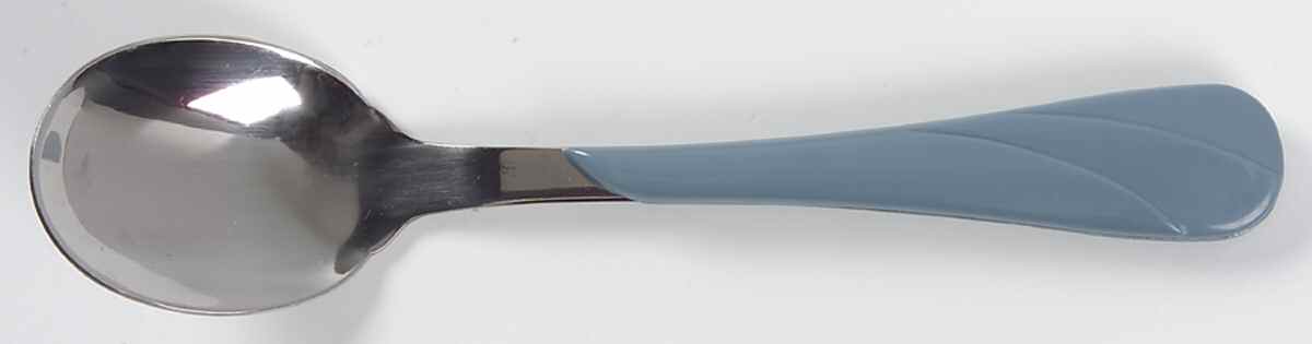 Fiesta Periwinkle Blue (Intro 1989) Oval Place Soup Spoon by Homer Laughlin -1