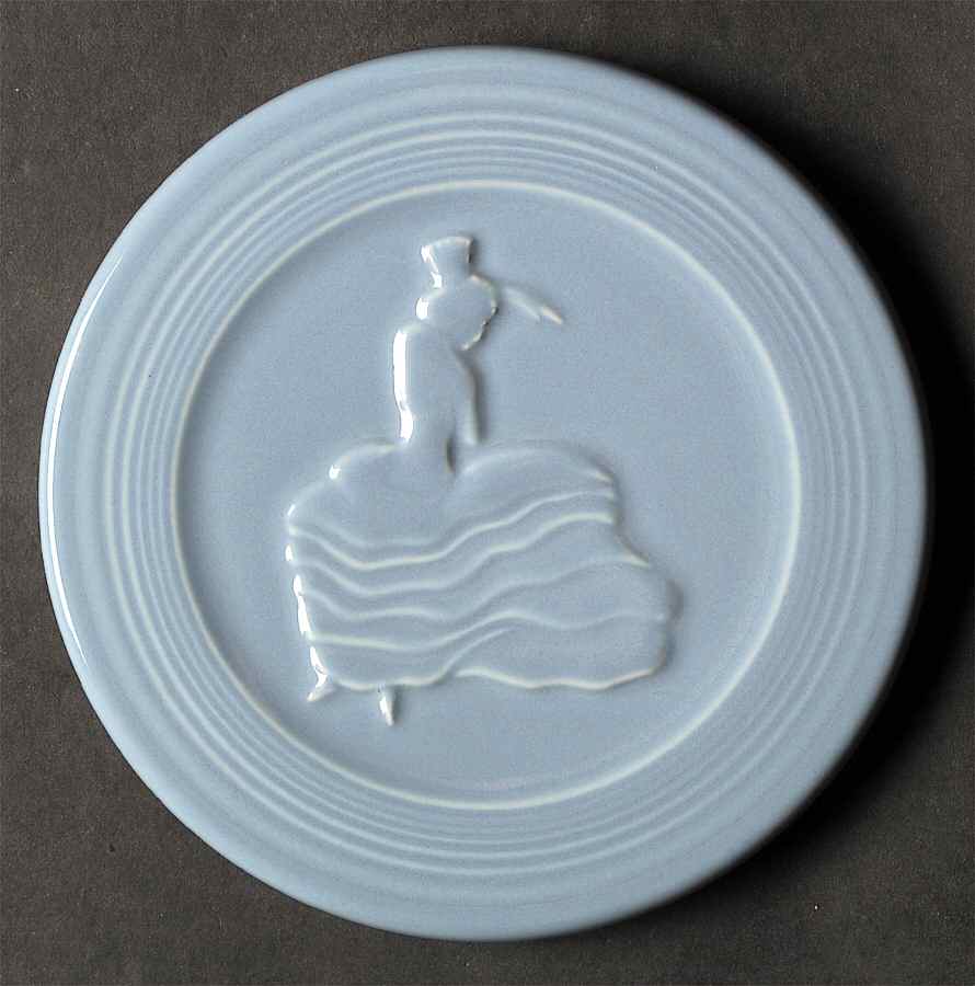 Fiesta Periwinkle Blue (Intro 1989) Trivet by Homer Laughlin -1