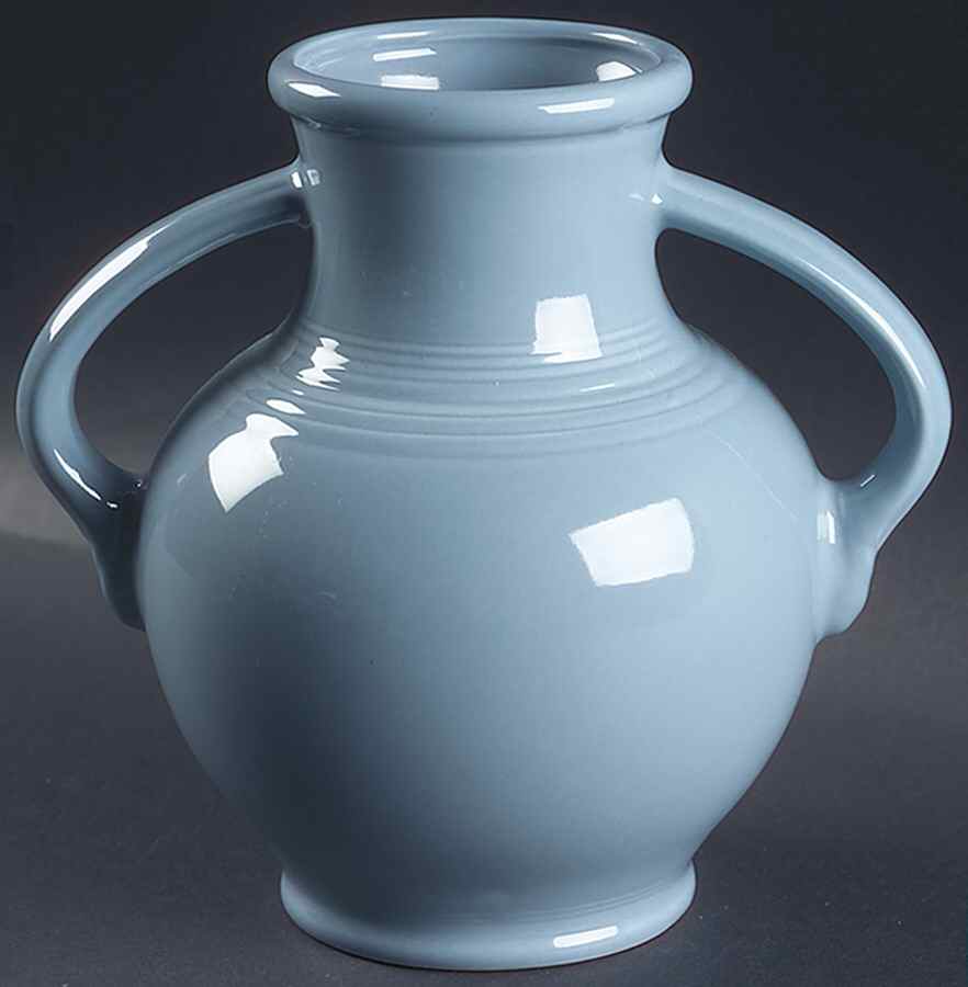 Fiesta Periwinkle Blue (Intro 1989) 8" Vase by Homer Laughlin -1