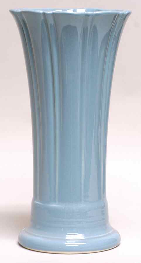 Fiesta Periwinkle Blue (Intro 1989) 9" Flared Vase by Homer Laughlin -1