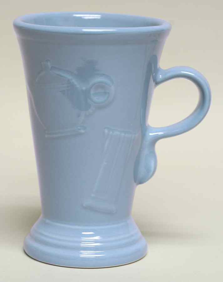 Fiesta Periwinkle Blue (Intro 1989) Pedestal Mug by Homer Laughlin -1