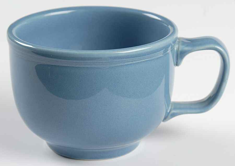 Fiesta Periwinkle Blue (Intro 1989) Flat Cup by Homer Laughlin -1