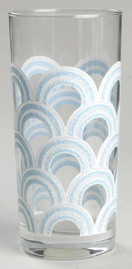 Fiesta Periwinkle Blue (Intro 1989) Glassware Tall Tumbler by Homer Laughlin -1