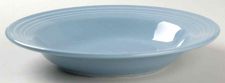 Fiesta Periwinkle Blue (Intro 1989) Large Rim Soup Bowl by Homer Laughlin -1