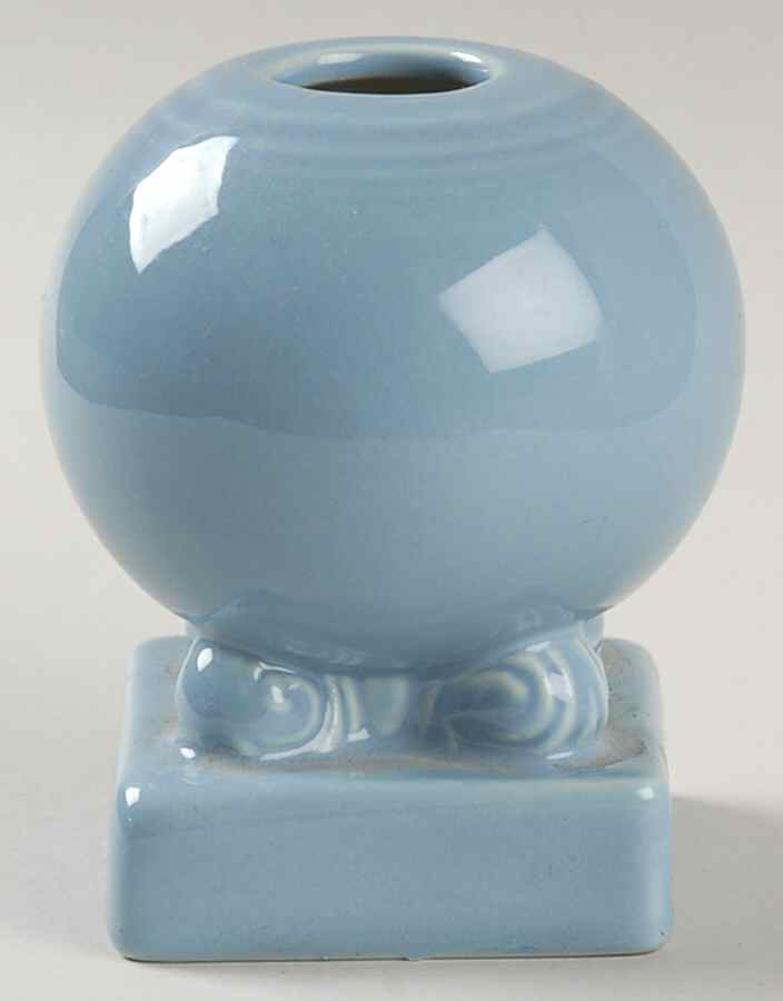 Fiesta Periwinkle Blue (Intro 1989) Bulb Candleholder by Homer Laughlin -1