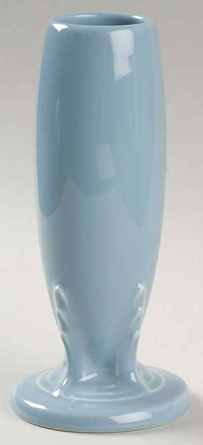 Fiesta Periwinkle Blue (Intro 1989) 6" Bud Vase by Homer Laughlin -1