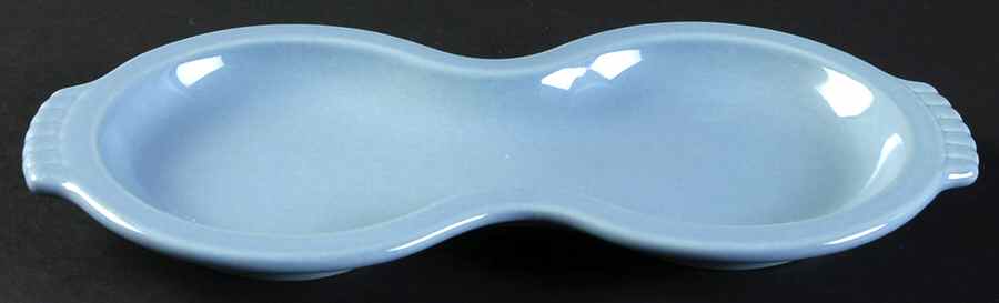 Fiesta Periwinkle Blue (Intro 1989) Tray for Creamer & Sugar with Lid by Homer Laughlin -1