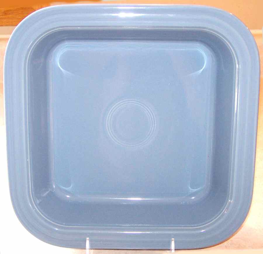 Fiesta Periwinkle Blue (Intro 1989) 10" Square Baker by Homer Laughlin -1