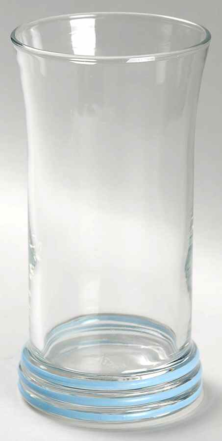 Fiesta Periwinkle Blue (Intro 1989) Glassware Tall Tumbler by Homer Laughlin -1