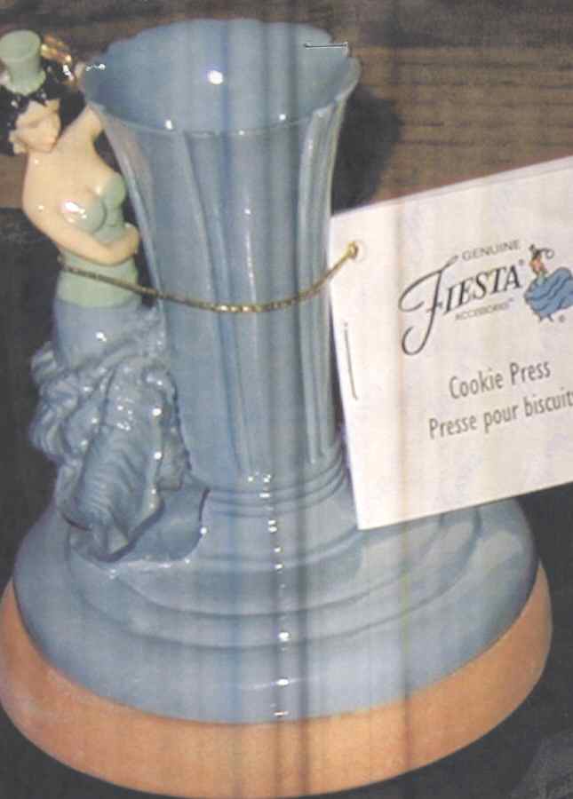 Fiesta Periwinkle Blue (Intro 1989) Cookie Mold/Press by Homer Laughlin -1