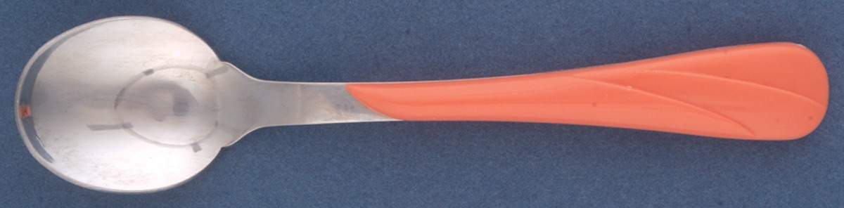 Fiesta Persimmon (Intro 1989) Teaspoon by Homer Laughlin -1