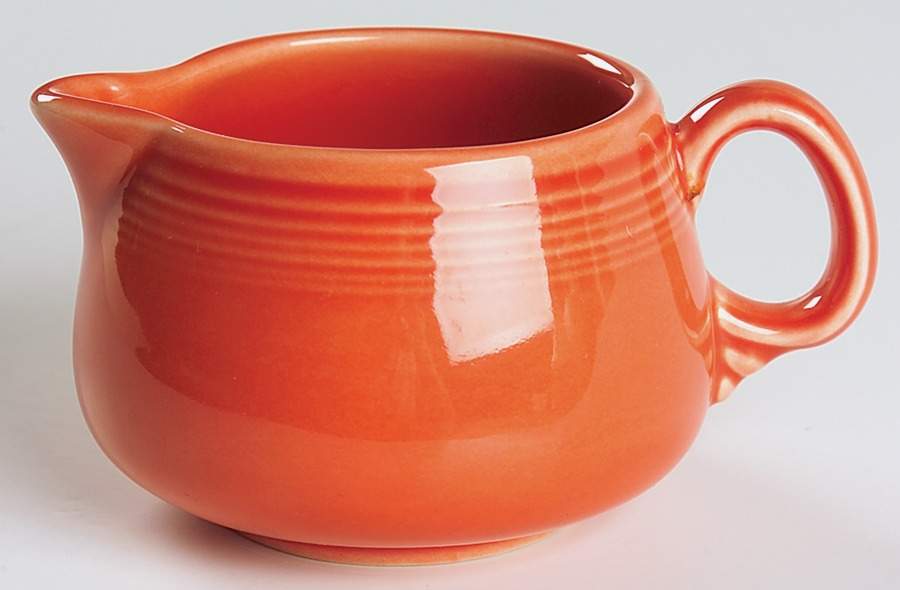 Fiesta Persimmon (Intro 1989) Creamer by Homer Laughlin -1