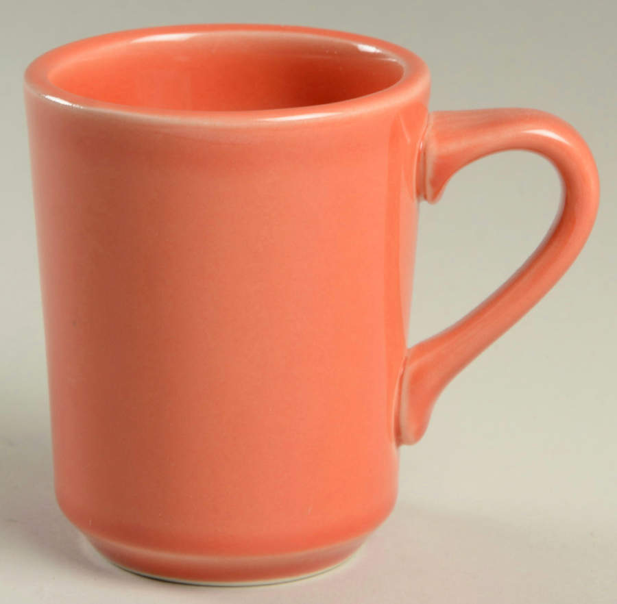 Fiesta Persimmon (Intro 1989) Denver Mug by Homer Laughlin -1