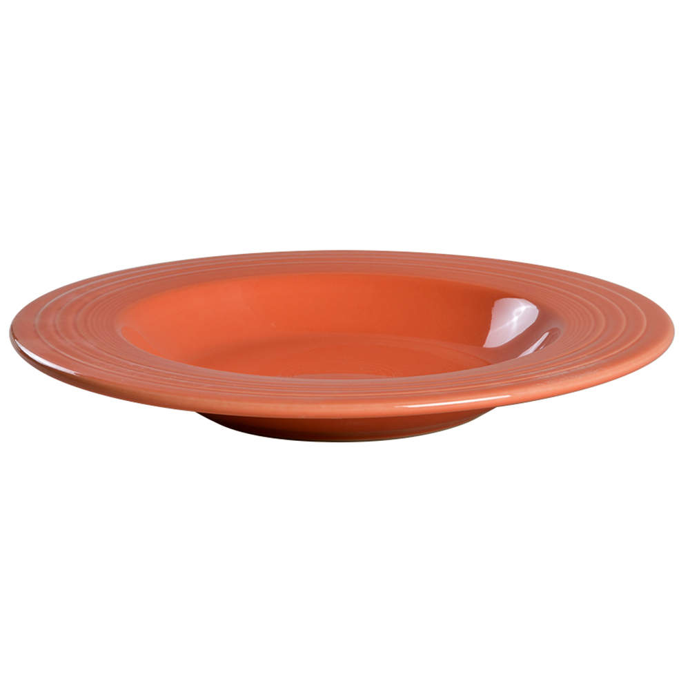 Fiesta Persimmon (Intro 1989) 12" Individual Pasta Bowl by Homer Laughlin -1