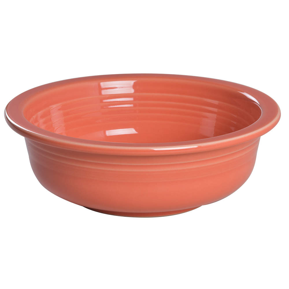 Fiesta Persimmon (Intro 1989) 8" Round Vegetable Bowl by Homer Laughlin -1