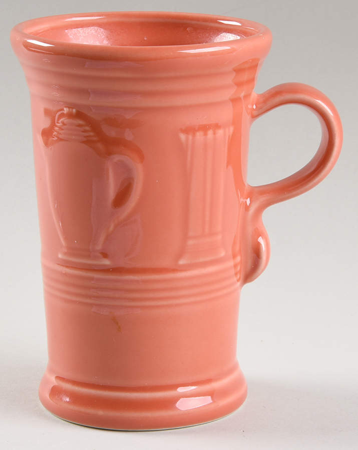 Fiesta Persimmon (Intro 1989) Cappuccino Mug by Homer Laughlin -1