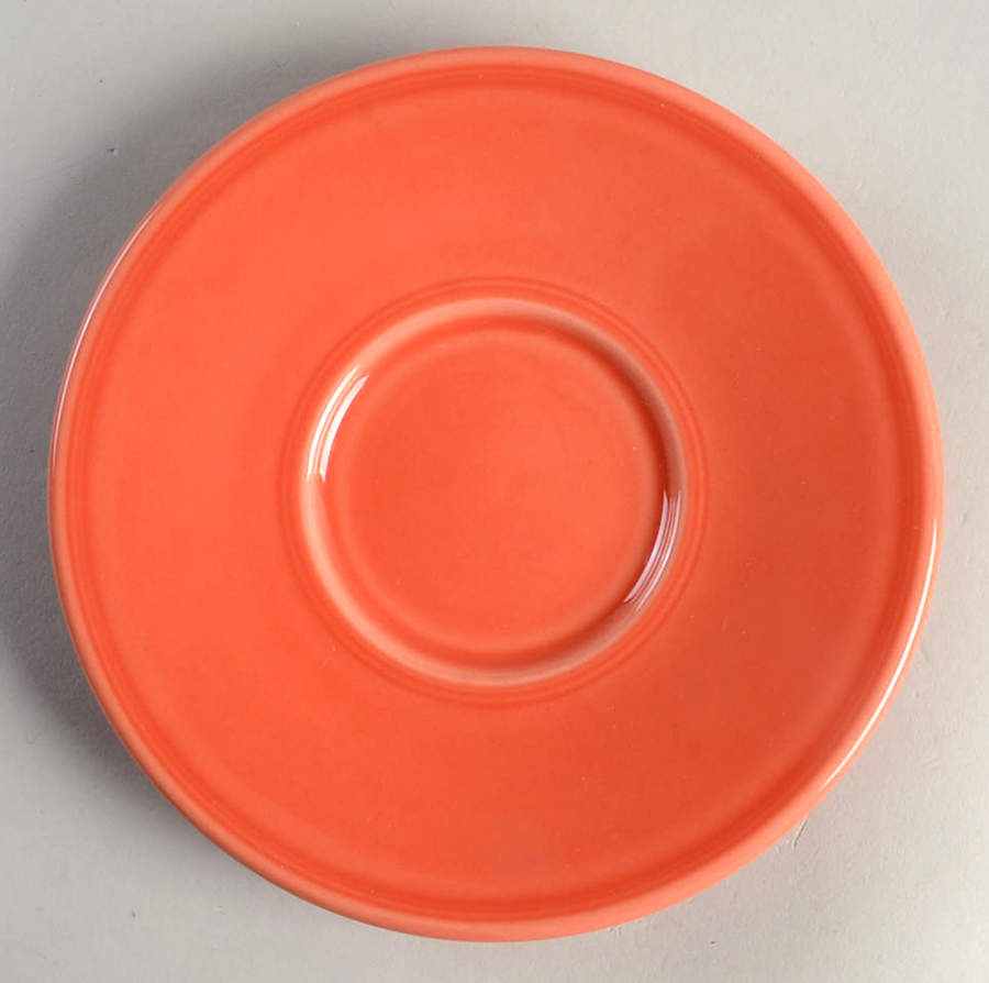Fiesta Persimmon (Intro 1989) Saucer for Jumbo Cup by Homer Laughlin -1